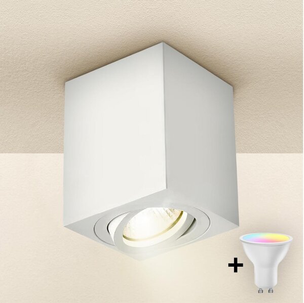 Brilagi - Faretto LED RGBW dimmerabile MIA 1xGU10/4,8W/230V 100x80 mm bianco