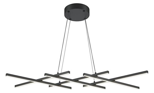 Maytoni MOD244PL-L50BK - Lampadario LED su cavo HALO LED/40W/230V nero