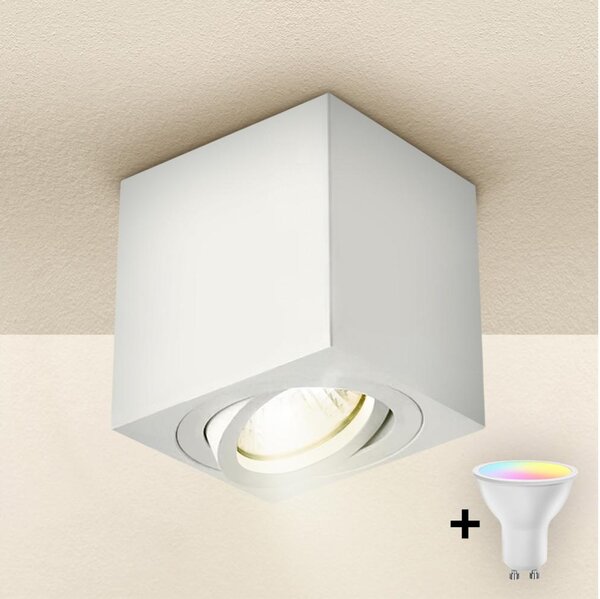 Brilagi - Faretto LED RGBW dimmerabile MIA 1xGU10/4,8W/230V 84x80 mm bianco