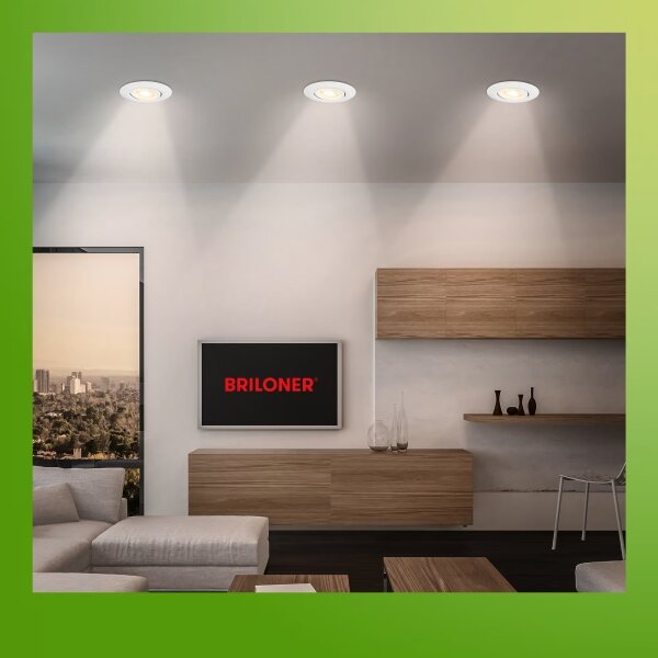 Briloner 7586036 - SET 3x LED lampade da incasso per bagno KLIRA LED/4,9W/230V IP23 bianche