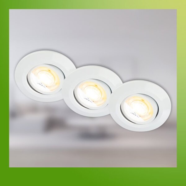 Briloner 7586036 - SET 3x LED lampade da incasso per bagno KLIRA LED/4,9W/230V IP23 bianche