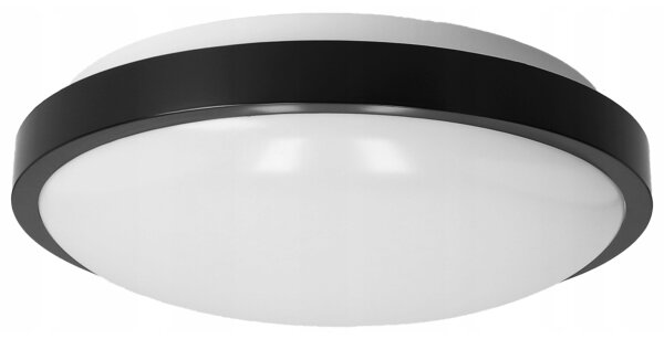 Plafoniera 2xE27/40W/230V diametro 29,5 cm nero
