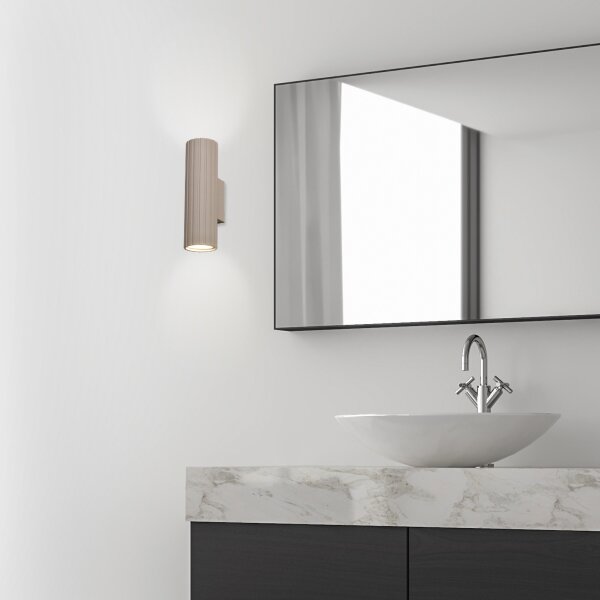 Brilagi - Lampada da parete CRISPINA 2xGU10/10W/230V 20 cm beige
