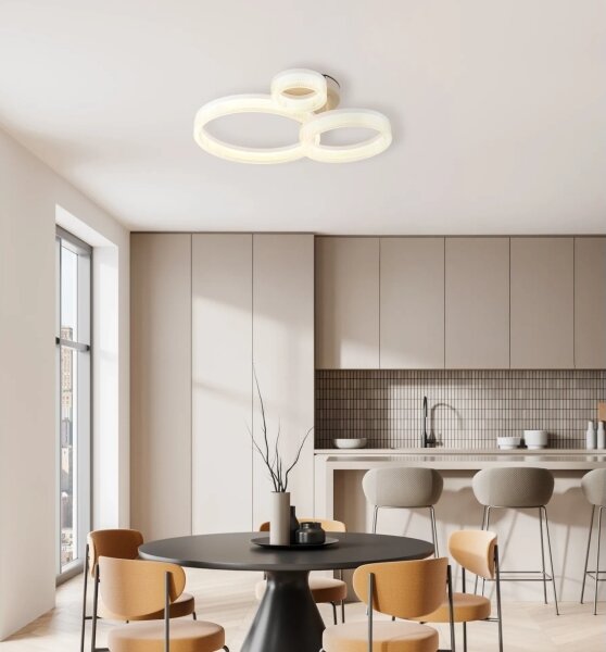Globo 48046D4 - Plafoniera LED ZARA LED/24W/230V 3000K 40,5x51 cm
