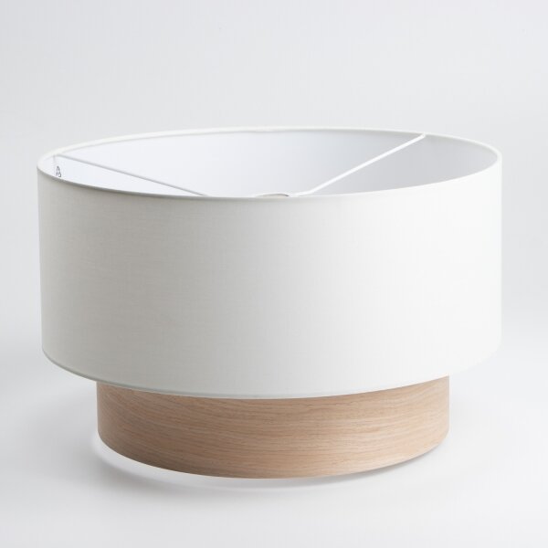 Brilagi - Lampadario LED a cavo CERIA 1xE27/40W/230V diam. 50 cm bianco/beige