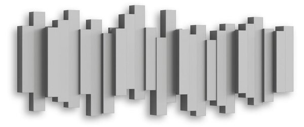Appendiabiti da parete in plastica grigia Sticks - Umbra