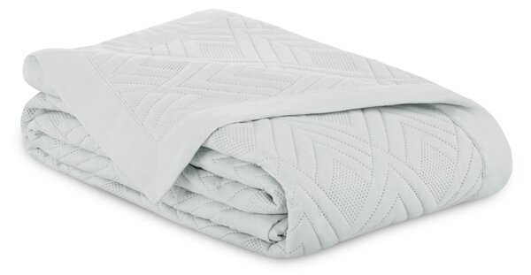 Copriletto grigio chiaro in microfibra con rivestimento trapuntato 170x210 cm Ophelia – Restilo