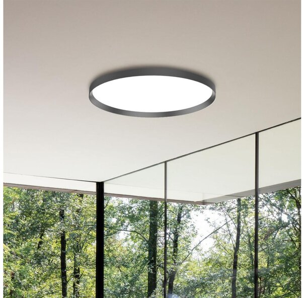 Ideal Lux-Plafoniera LED FLY LED/26W/230V 2700K diametro 45 cm CRI90 IP40 nero