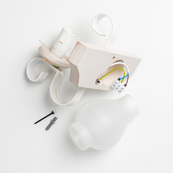 Brilagi - Applique QUEEN 1xE14/40W/230V faggio/color crema