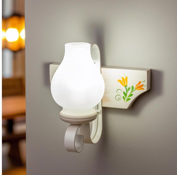 Brilagi - Applique QUEEN 1xE14/40W/230V faggio/color crema