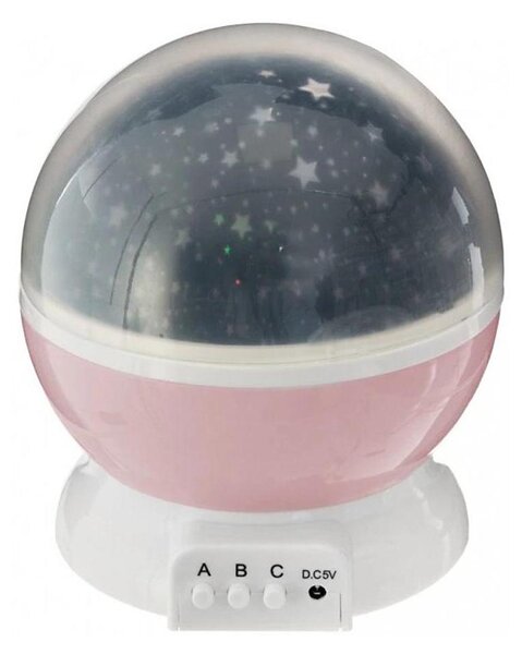 Atmosphera - Proiettore LED per bambini 3xAA rosa