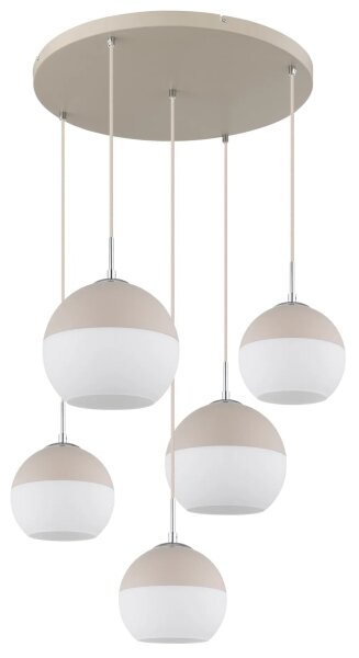 Globo 15999-5HR - Lampadario a sospensione su cavo RAGUSA 5xE27/60W/230V