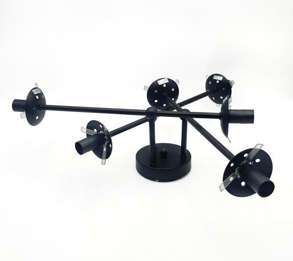 Brilagi - Lampadario da soffitto MALIVA 6xE14/15W/230V nero/bianco