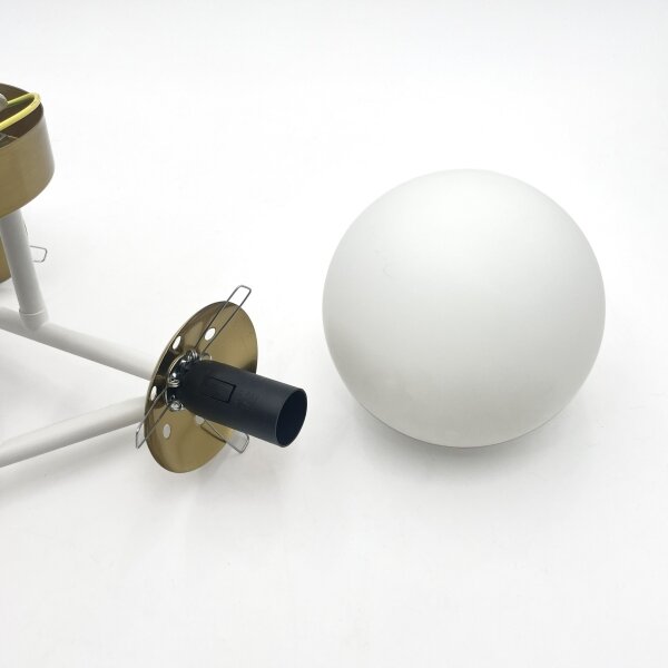 Brilagi - Plafoniera da soffitto MALIVA 4xE14/15W/230V oro/bianco