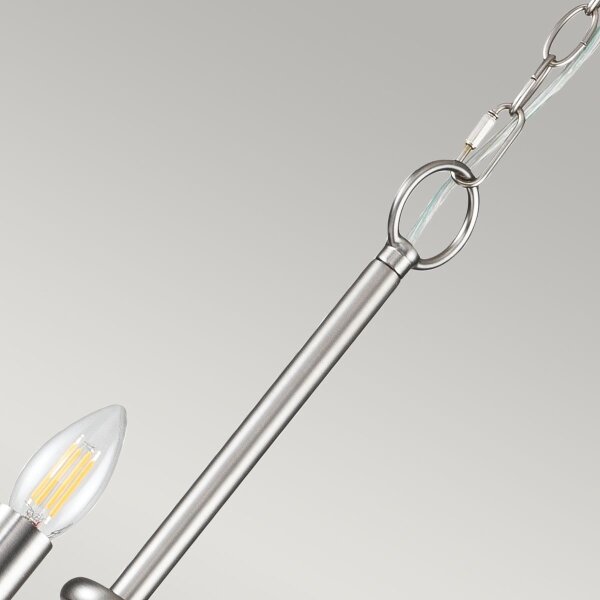 Kichler KL-CAPITOL-HILL12-BN-Lampadario a catena CAPITOL HILL 12xE14/40W/230V cromo
