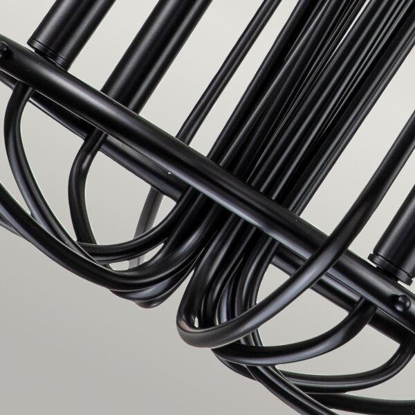 Kichler KL-CAPITOL-HILL12-BLK-Lampadario a catena CAPITOL HILL 12xE14/40W/230V nero