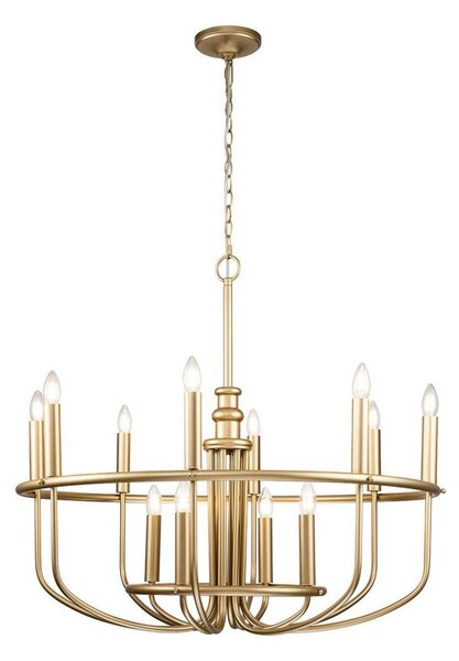 Kichler KL-CAPITOL-HILL12-PNBR-Lampadario a catena. CAPITOL HILL 12xE14/40W/230V oro