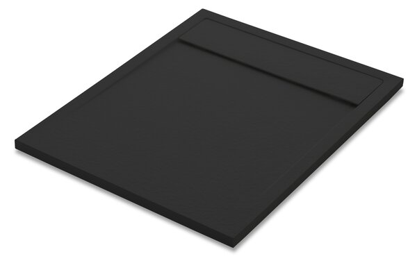 Piatto doccia resina sintetica e polvere di marmo Neo 80 x 100 cm nero