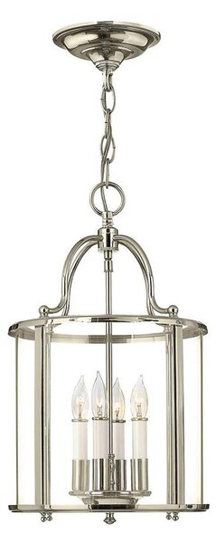Hinkley HK-GENTRY-P-M-PN - Lampadario a sospensione con catena GENTRY 4xE14/60W/230V, finitura cromo lucido