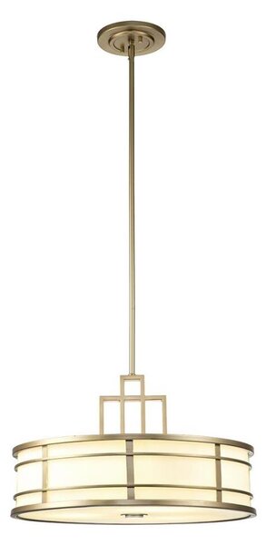 Feiss FE-FUSION-P-L-PNBR - Lampadario su asta FUSION 3xE27/40W/230V dorato