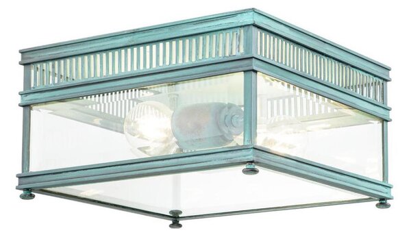 Elstead HOLBORN-F-VDG - Lampada esterna HOLBORN 2xE27/60W/230V IP44 turchese