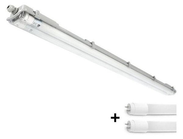 Apparecchio tecnico LED per tubi fluorescenti T8 2xG13/18W/230V 6500K IP65 127 cm
