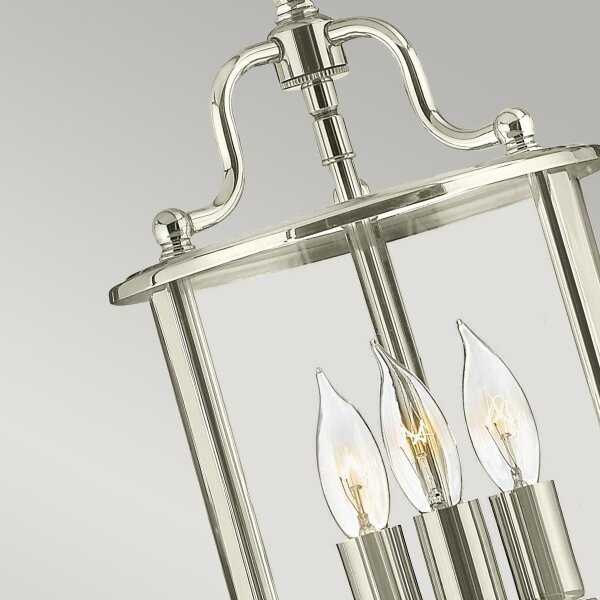 Hinkley HK-GENTRY-P-S-PN - Lampadario a catena GENTRY 3xE14/60W/230V, cromo lucido