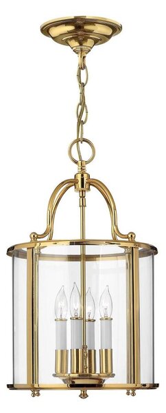 Hinkley HK-GENTRY-P-M-PB - Lampadario a catena GENTRY 4xE14/60W/230V dorato