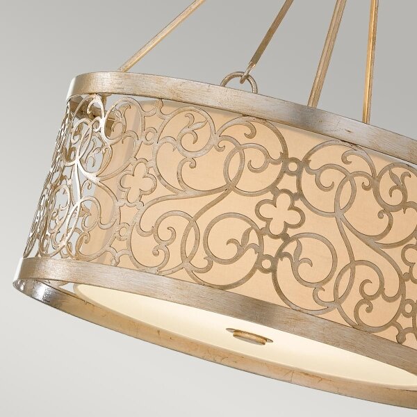 Feiss FE-ARABESQUE4 - Lampadario a stelo ARABESQUE 4xE27/60W/230V dorato