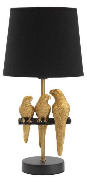 Lampada da Comodino Pappagallo Ø 20x39 cm in Ferro e Poliestere
