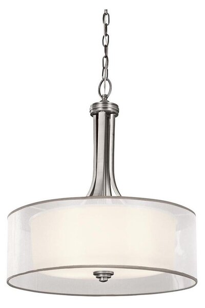 Kichler KL-LACEY-P-L-AP - Lampadario a catena LACEY 4xE27/60W/230V cromo opaco