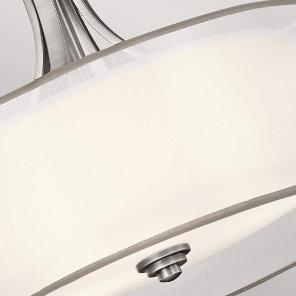 Kichler KL-LACEY-P-L-AP - Lampadario a catena LACEY 4xE27/60W/230V cromo opaco
