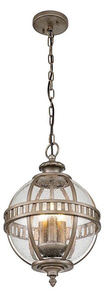 Kichler KL-HALLERON-8M-BU -Lampadario da esterno a catena HALLERON 3xE14/40W/230V IP44