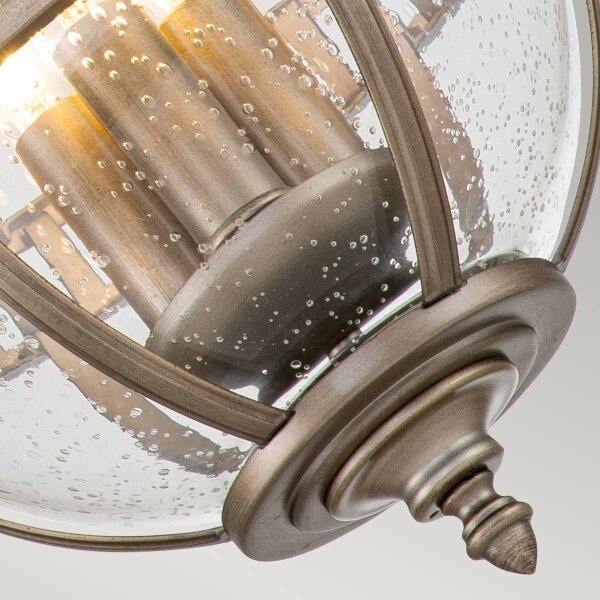 Kichler KL-HALLERON-8M-BU -Lampadario da esterno a catena HALLERON 3xE14/40W/230V IP44