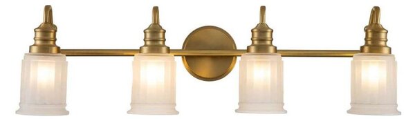 Quoizel QZ-SWELL4-BB-BATH-LED Applique da bagno SWELL 4xG9/3W/230V IP44, finitura dorata