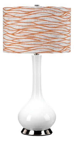 Elstead MILO-PN-TL-LORA - Lampada da tavolo MILO 1xE27/60W/230V bianco/arancione