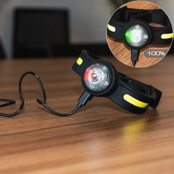 Lampada frontale ricaricabile a LED dimmerabile LED/5V IPX4 550 lm 600 mAh