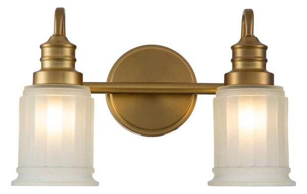 Quoizel QZ-SWELL2-BB-BATH-LED Lampada da parete per bagno SWELL 2xG9/3W/230V IP44 dorata