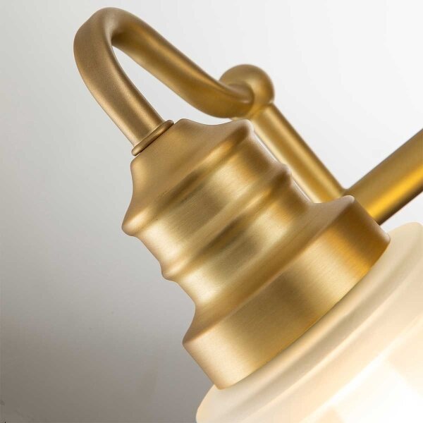 Quoizel QZ-SWELL2-BB-BATH-LED Lampada da parete per bagno SWELL 2xG9/3W/230V IP44 dorata