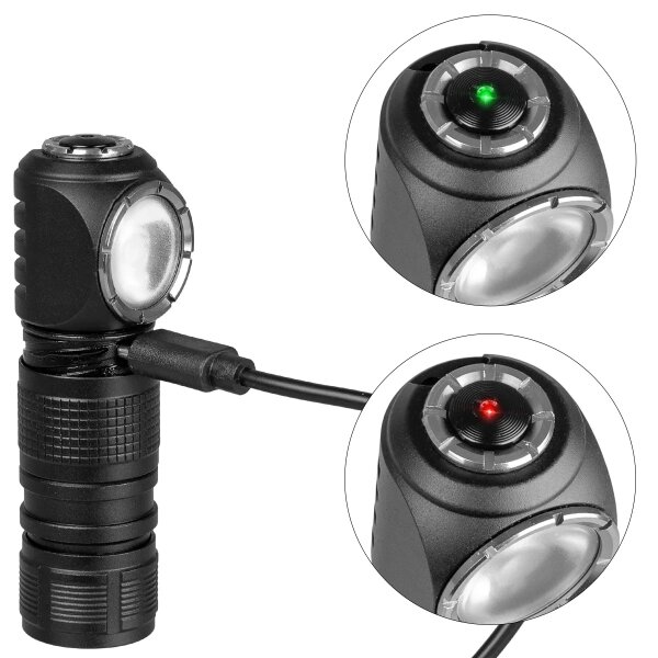 Lampada frontale ricaricabile dimmerabile a LED/10W/5V IP66 500 lm 800 mAh