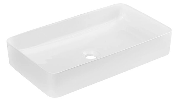 Lavabo in Vetroceramica SLIM, bianco, 61 cm