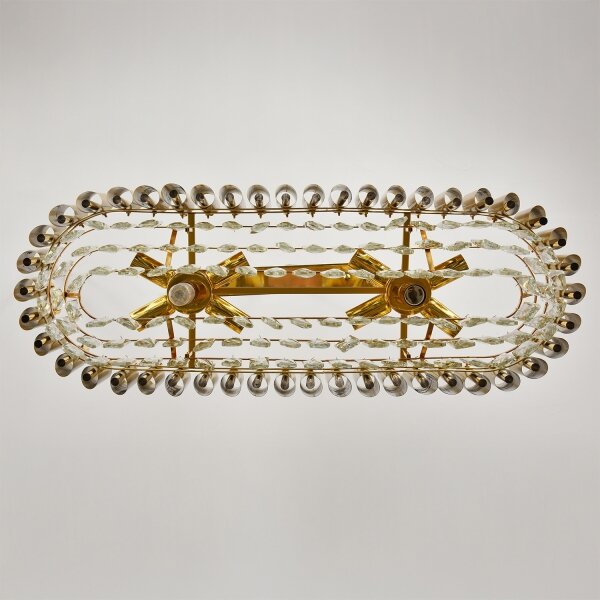 Brilagi - Lampadario a catena ECLIPSE 10xE14/10W/230V 78x28 cm dorato