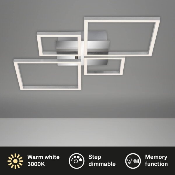 Plafoniera dimmerabile LED/42W/230V 3000K cromo satinato