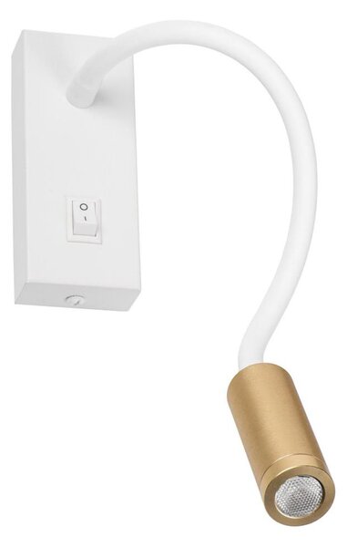 Kanlux 32518 - Lampada flessibile TONIL LED/3,3W/230V bianca/oro