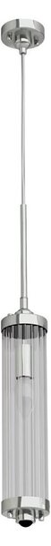 Open Design OR84351 - Lampadario a sospensione con cavo FIATTO 1xE14/12W/230V, cromo lucido