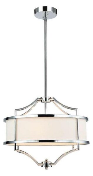 Open Design OR80902- Lampadario a stelo STESSO 4xE27/15W/230V diam. 42 cm l. cromo/bianco