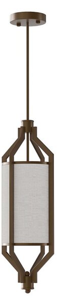 Open Design OR85877 - Lampada su asta ZUNDO 1xE27/15W/230V marrone/beige