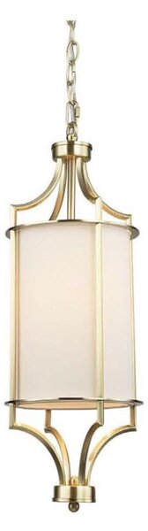 Open Design OR80568 - Lampadario a catena LUNGA 1xE27/15W/230V ottone/bianco