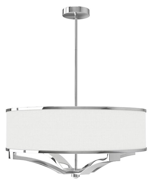 Open Design OR84801 - Lampadario a stelo GERDO 4xE27/12W/230V cromo lucido/bianco