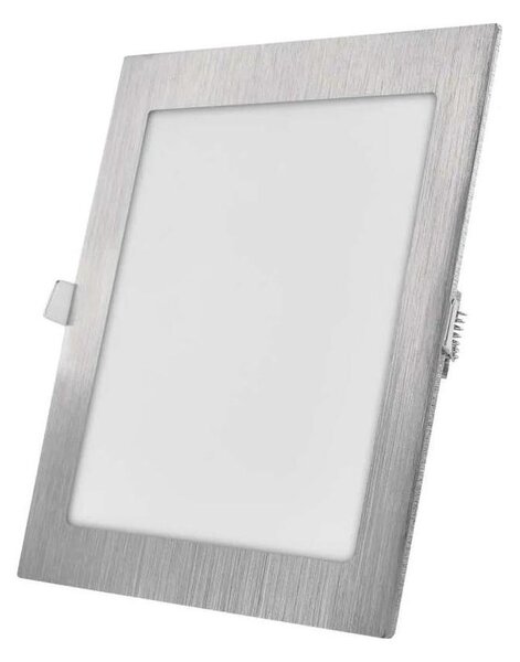 Plafoniera LED da incasso NEXXO LED/18W/230V 3000/3500/4000K argento 22,5x22,5 cm
